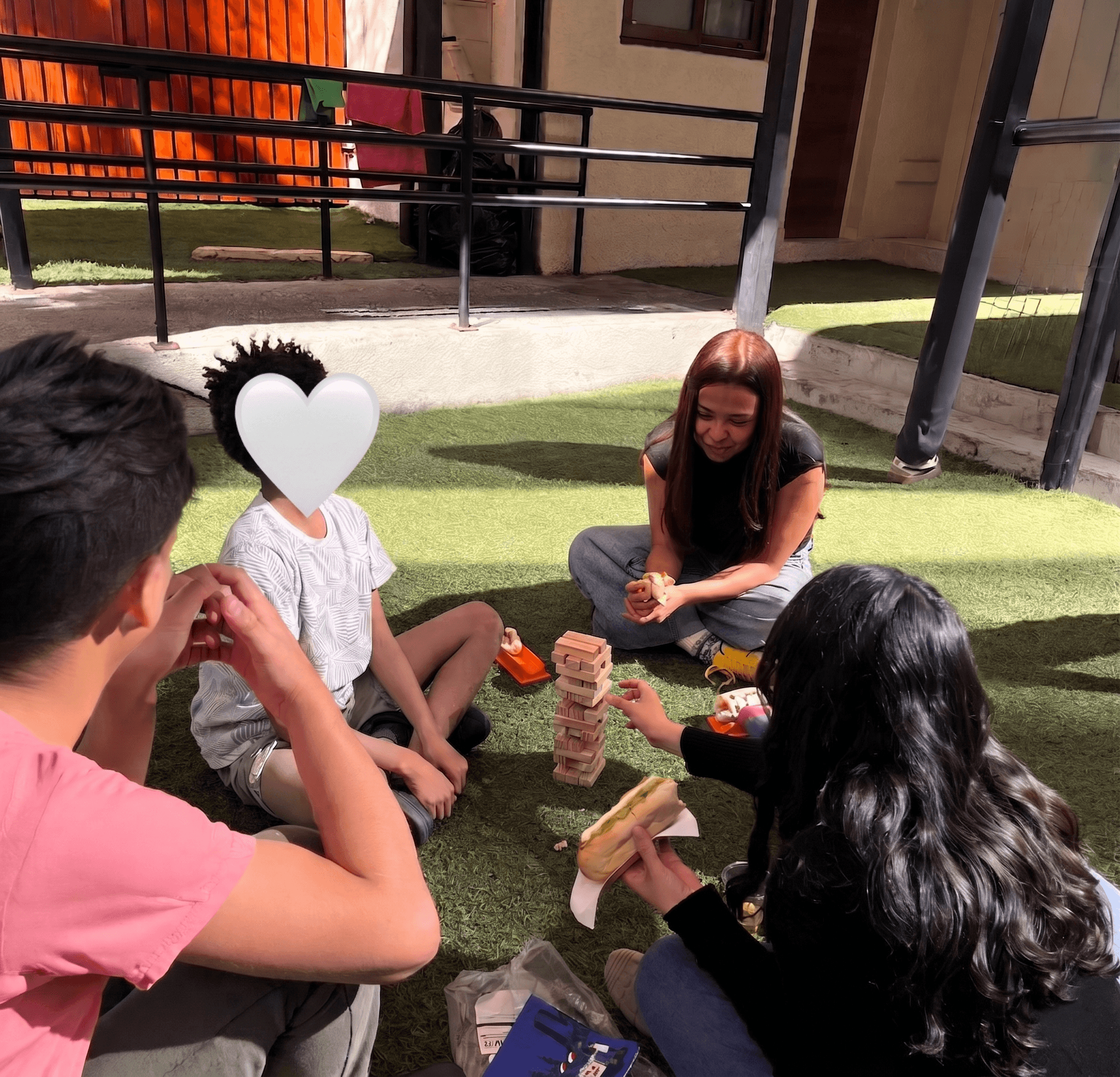 Actividades recreativas en la terraza